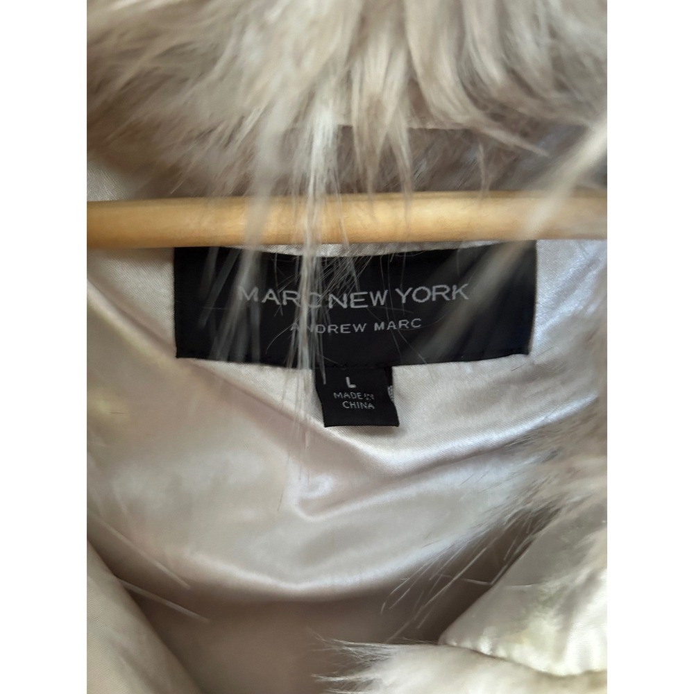 Aspen Collection Faux Fur Bridal Vest | Winter Bride | Taupe Ivory - Picture 4 of 7